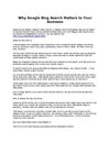 WhyGoogleBlogSearchMatterstoYourBusiness