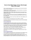 HowtoSeeWhatPagesofYourSiteGoogleHasInItsIndex