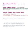 Dubai Shopping Online Directory
