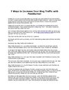 7WaystoIncreaseYourBlogTrafficWithFeedBurner