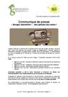 Communiqué de presse : "Bouger autrement" : des paroles aux actes !