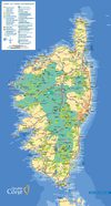 Carte de Corse touristique