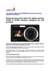 Samsung announces dual-LCD digital cameras ST550 & ST500 cameras: designed for self portraits