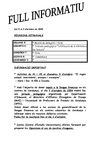 Full informatiu del 2 al 5 d'octubre del 2009