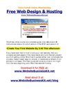 Design A Website for Free and Get Free Hosting