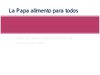 La Papa alimento para todos