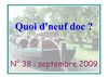 quoi d' neuf doc ? n°38.