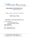 Parallel and Distributed Systems IEEE Project Titles with Abstract, 2009 - 2010