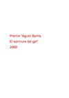 Premis "Agustí Bartra. El somriure del gat" 2009