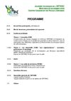 Programme journée technique