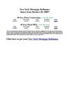 New York Mortgage Refinance rates October 20, 2009 - rate and term