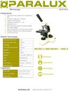 Ol'Optic : Microscope PARALUX L1050 1000 mono éclairage continu