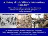 FROM WOUNDED KNEE TO IRAQ: A CENTURY OF U.S. MILITARY INTERVENTIONS