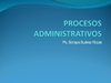 procesos administrativos