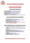 CURSOS NOVIEMBRE