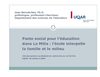 Pacte social pour l'éducation dans La Mitis : l'école interpelle la famille et le milieu