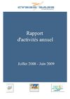 Rapport activités annuel 0809