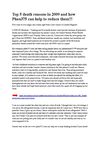 Top 5 death reasons in 2009 and how Phen375 can help to reduce them