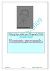 Pronoms personels sujets, pour la conjugaison des verbes en lari