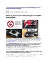 Samsung receives the “Good Design Award 2009” for 4 devices! 