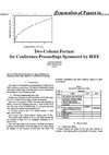 IEEE Paper Format for Transactions