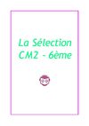 La sélection CM2