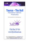 Zodiac Sign - Taurus - The Bull - Materialism Behind Practicality - Best Career Options [eBook Guide]