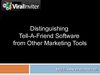 Distinguishing Tell-A-Friend Software from other Marketing Tools