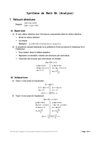 Synthèse de Mathématique (Analyse 5eme Mme Jacqmin LMV)