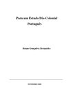 Para um Estudo do Pós-Colonial Português