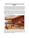 What are the seven most popular kitchen countertop materials?