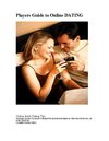 Players Guide to Online dating
