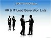 HR & IT Quality Lead Generation 