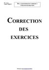 De la transformation chimique à l'équation de réaction (Correction des exercices - Version 2009)