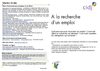 A la recherche d'un emploi