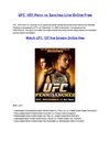 Watch UFC 107 Penn vs. Sanchez Live Stream Online free