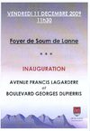 Inauguration Travaux Avenue Francis Lagardère et Bd G. Dupierris