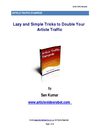 How To Double Your Article Traffic And Increase Your Sales