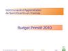 Budget primitif CASQY 2010 