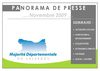 Panorama de presse novembre 2009