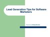  Lead Generation Tips for Software Marketers