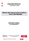 Bilan de la saison 2005 / 2006 de la MJC de Rodez