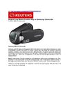 Angled Lens Means Comfier Grip on Samsung Camcorder R10