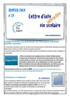 Lettre d'info vie scolaire n°19, janvier 2010