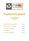 Programmes des sessions 2010 du P@m de Bastelicaccia