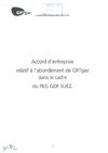 Accord d'entreprise relatif à l'abondement de GRTgaz dans le cadre du PEG GDF SUEZ
