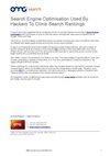 Search Engine Optimisation Used By Hackers To Climb Search Rankings