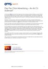 Pay Per Click Advertising – An Art Or Science? - PPC At OMG PM