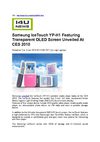Samsung IceTouch YP-H1 Featuring Transparent OLED Screen 
