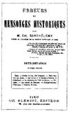 Erreurs et mensonges historiques 2